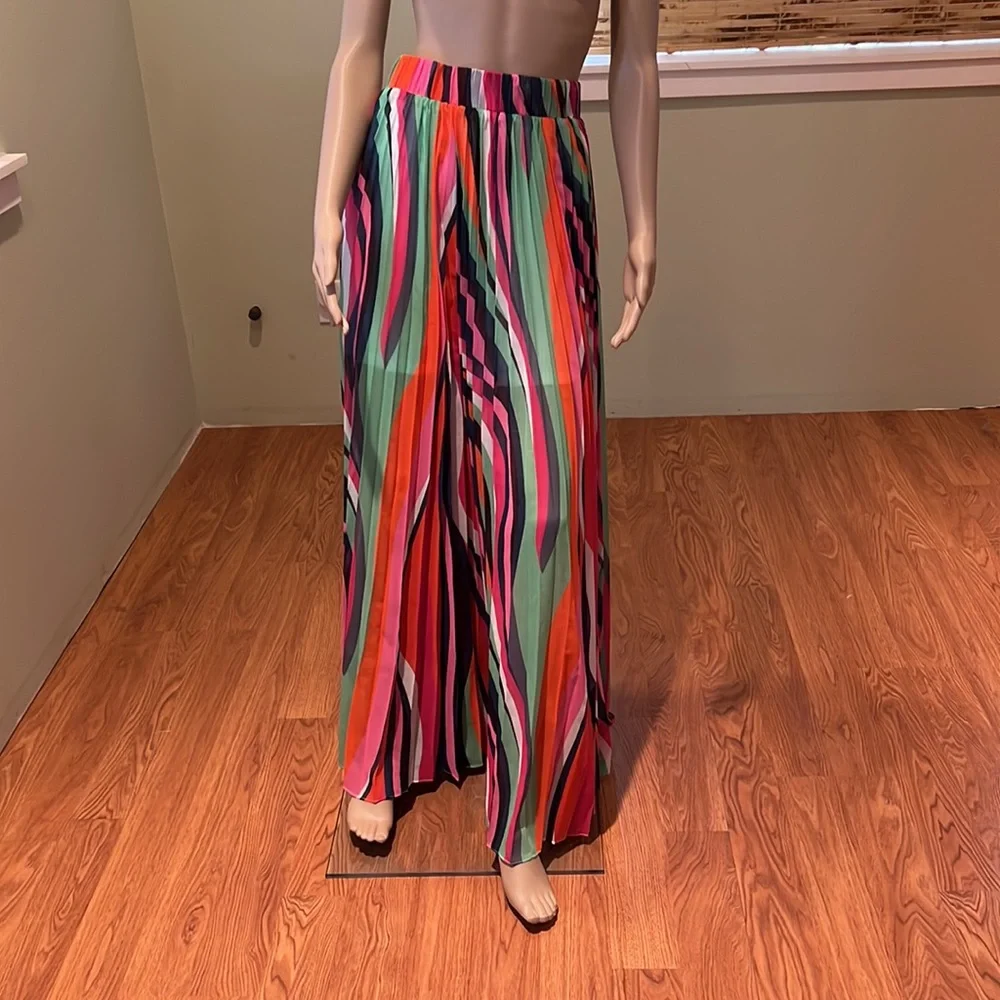 Akira Two Piece Set With Full Maxi Skirt & Matching Smocked Halter Blouse XL& 1X
